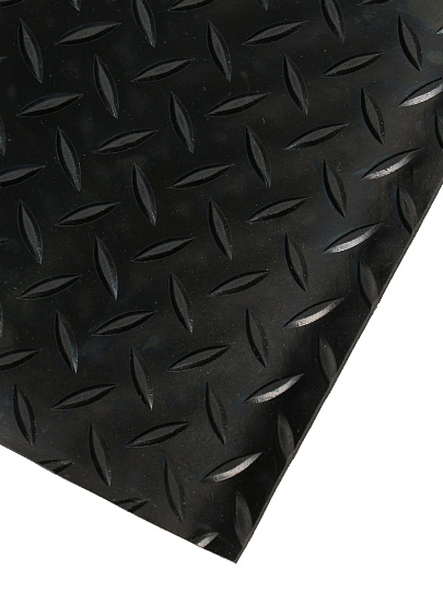 Дорожка 120х1000 см, прямоугольная, резина, покрытие напольное в рулоне, ребристая