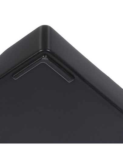 Поднос пластик, 20.6х10.5х2.2 см, прямоугольный, черный, Y6-10731