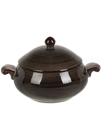 Горшок керамика, 0.8 л, Графит, Y4-9034