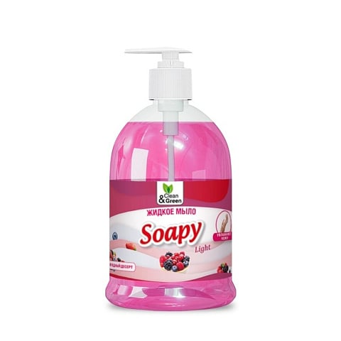 Мыло жидкое Clean&Green, Soapy Ягодный десерт, 500 мл