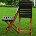 Мебель садовая Green Days, Дуэт Wood, черная, стол, 60х60х74 см, 2 стула, 120 кг, BS-DT01 - фото 13