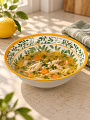Тарелка суповая, фарфор, 18 см, 0.7 л, Итальянские мотивы, Marigold, UG000497