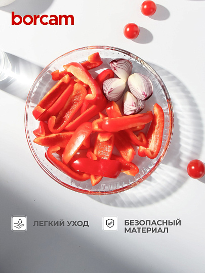 Форма для запекания стекло, 26 см, 1.72 л, круглая, Borcam, 59044/12