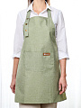 Фартук 66х75 см, 100% полиэстер, зеленый, A170095 - фото 2