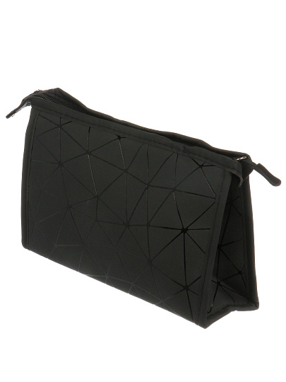 Косметичка маленькая черные ромбы, 22Х6.5Х14см, A080060