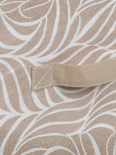 Коробка для хранения, 30х30х30 см, бежевая, Листья, UC-217