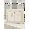 Набор полотенец 2 шт, 50х90, 70х140 см, 100% хлопок, 480 г/м2, Silvano, Эмми, молочный, Турция - фото 22