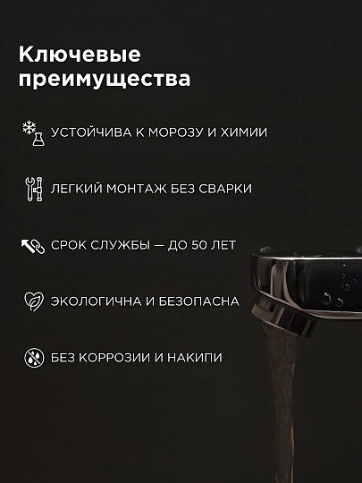 ПНД труба d32х2 мм, питьевая с синей полосой, 100 м, Cyklon, ПЭ100