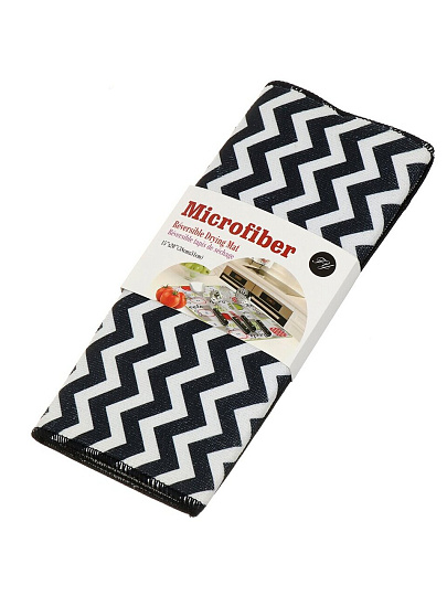Коврик для сушки посуды микрофибра, 38х51 см, в ассортименте, TDM3851-02