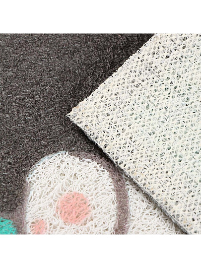 Коврик грязезащитный, 40х60 см, прямоугольный, резина, лапша, Бульдог, A090290