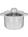 Кастрюля нержавеющая сталь, 12 л, крышка стекло, Daniks, Общепит, SP-6BP-12/SP-6BP-13, индукция - фото 6