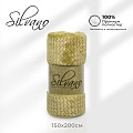 Плед 1.5-спальный, 150х200 см, велсофт жаккард, 100% полиэстер, Silvano, ZigZag, фисташка, 150/013-ZZG/CL