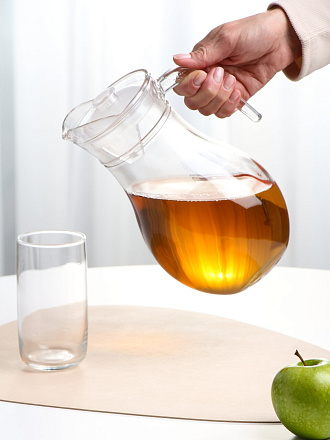 Кувшин стекло, 1.8 л, с крышкой, Классика, Y4-11028, прозрачный