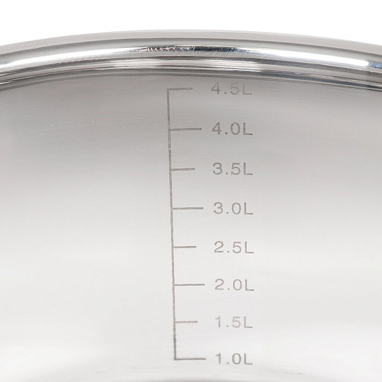 Набор посуды нержавеющая сталь, 6 предметов, кастрюли 1.6л, 3.1л, 5.4л, индукция, Daniks, Турин, GS-01413-6PC