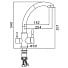 Смеситель для кухни, Frap, с картриджем, с подключением к фильтру, нержавеющая сталь, F43899 - фото 7