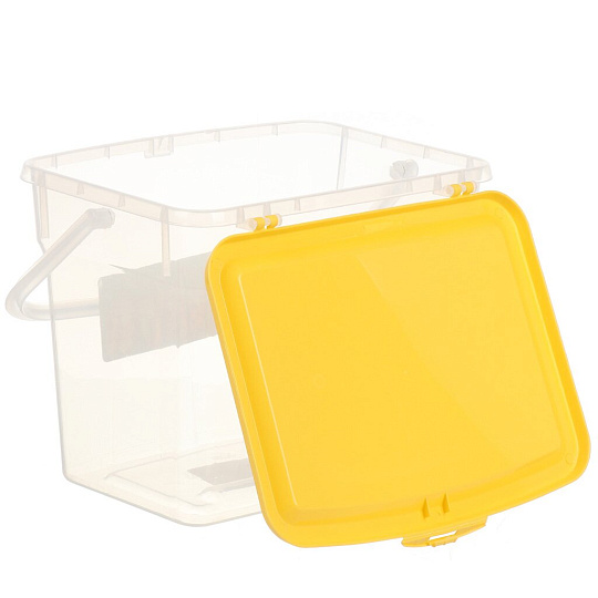 Контейнер пищевой пластик, 4.5 л, желтый, Spin&amp;Clean, Fun Summer, SC160110613