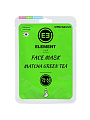 Маска для лица, Element, тканевая, увлажняющая, 25 г, с зеленым чаем матча
