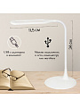 Светильник настольный на подставке, USB+адаптер, белый, абажур белый, SPE17156-27/333942 - фото 7