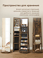 Зеркало-стеллаж напольное, ДСП+сталь, 54.5х54.5х162 см, коричневое, Songmics, Лофт, JJC007X01 - фото 5