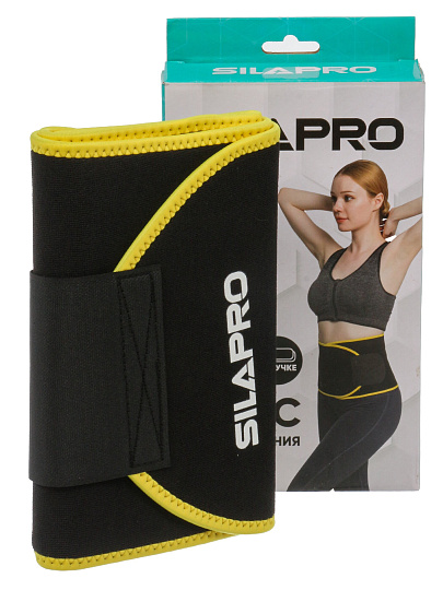 Пояс для похудения, 20х118 см, EVA, неопрен, полиэстер, эластичный, SilaPro, 196-007