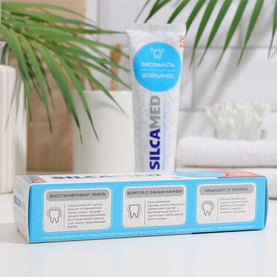 Зубная паста Silcamed, Биоэмаль, 130 г