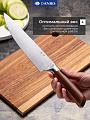 Набор ножей 6 предметов, нержавеющая сталь, рукоятка дерево, с подставкой, Daniks, Book, WFCF-0332 - фото 3