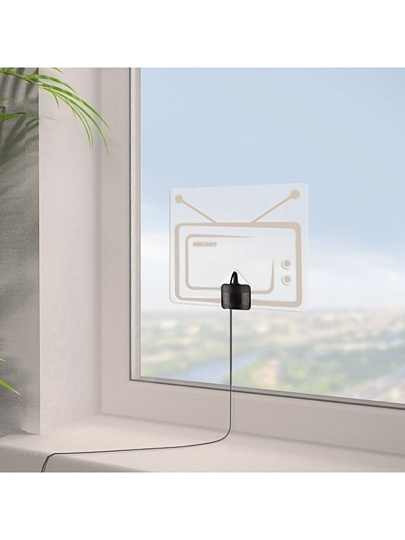 Антенна телевизионная комнатная, 32 дБ, 2 м, Rexant, Активная Ag-719, цифровое DVB-T2/аналоговое ТВ, питание от USB