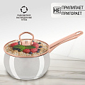 Ковш нержавеющая сталь, 1.8 л, крышка стекло, ручка нержавеющая сталь, индукция, Daniks, Карлин, GS-01332G-16S - фото 4