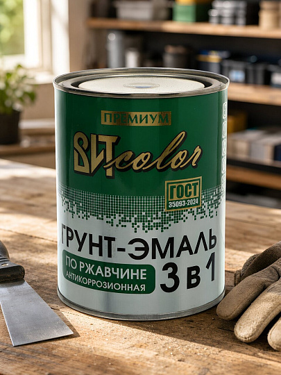 Грунт-эмаль ВИТ, по ржавчине, алкидная, синяя, 0.8 кг