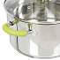 Набор посуды нержавеющая сталь, 6 предметов, кастрюли 1.5, 3, 5 л, индукция, Attribute, Lime, ASS306, зеленый - фото 4