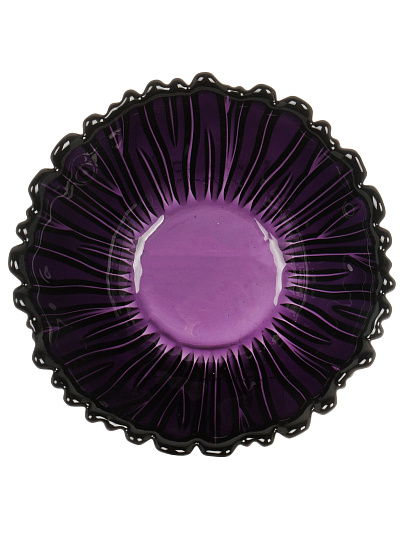 Салатник стекло, круглый, 14х6 см, 0.4 л, упрочненный, Аметист, Pasabahce, 10601SLBD7