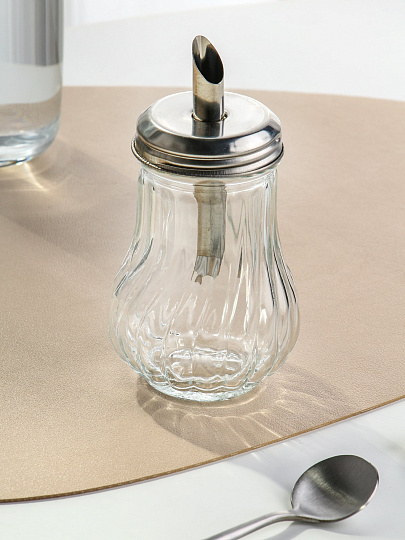 Сахарница нержавеющая сталь, 11 см, с дозатором, Y6-1862
