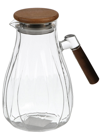 Кувшин боросиликатное стекло, 1.8 л, с крышкой, Y4-11031, прозрачный