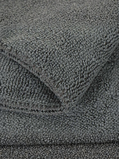 Салфетка бытовая универсальная, микрофибра, 40х35 см, серая, Bossclean