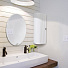 Шкафчик для ванной пластик, угловой правый, снежно-белый, Berossi, Hilton, АС 33201000 - фото 2