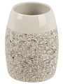 Стакан для зубных щеток, 7х10.8 см, керамика, серый камень, Y4-9869 - фото 3