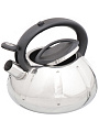 Чайник нержавеющая сталь, 3 л, со свистком, зеркальный, ручка с силиконовым покрытием, Daniks, DSC-8796 - фото 3