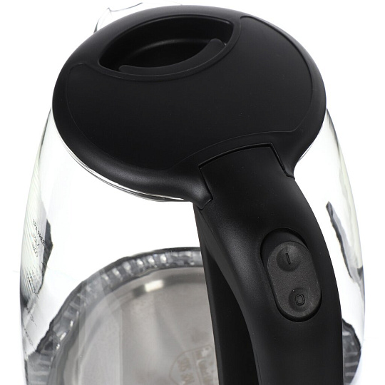 Чайник электрический Sakura, SA-2741BK, 1.8 л, 1800 Вт, скрытый нагревательный элемент, стекло