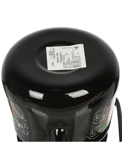 Чайник сталь, эмалированное покрытие, 3.5 л, металл, СтальЭмаль, Помидорки, индукция, 1с26с