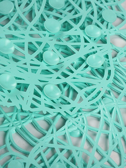 Коврик для ванной, антискользящий, 0.35х0.72 м, ПВХ, паутинка, Вилина, Балийский берег, 6916