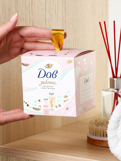 Набор подарочный для женщин, Дав, С любовью для Вас, дезодорант 50 мл, крем для рук 45 мл