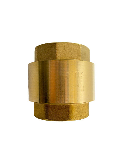 Клапан обратный 2&quot;, латунь, DN 50, пружинный, STI