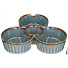 Менажница фарфор, 22х5 см, 4 секции, синяя, Bronco, Soul Kitchen, 189-393 - фото 2