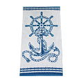 Полотенце банное 70х140 см, 100% хлопок, 420 г/м2, жаккард, Морское 4471, Авангард, пестротканое, Россия, С81-ЮА