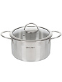 Кастрюля нержавеющая сталь, 3.4 л, крышка стекло, Daniks, Бонн, GS-01319-20CA, индукция - фото 8