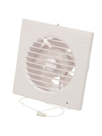 Вентилятор вытяжной настенный, выключатель, Viento, установочный диаметр 125 мм, 18 Вт, 240 м³/ч, обратный клапан, 125СКВ