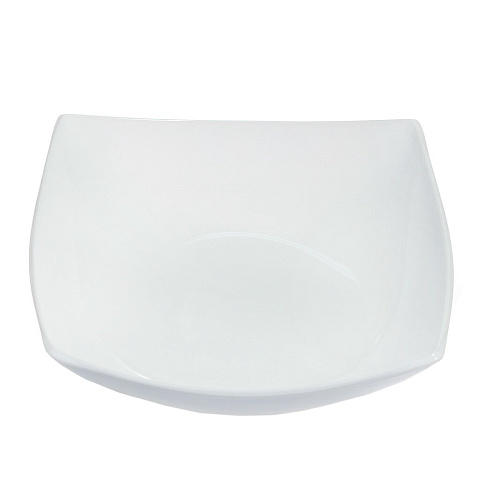 Тарелка суповая, стеклокерамика, 20 см, квадратная, Quadrato White, Luminarc, D7206/ H3659, белая