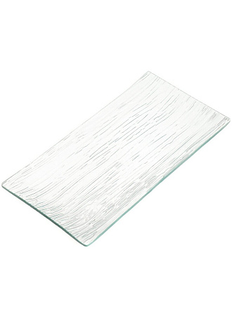 Блюдо стекло, прямоугольное, 14х34 см, Y109