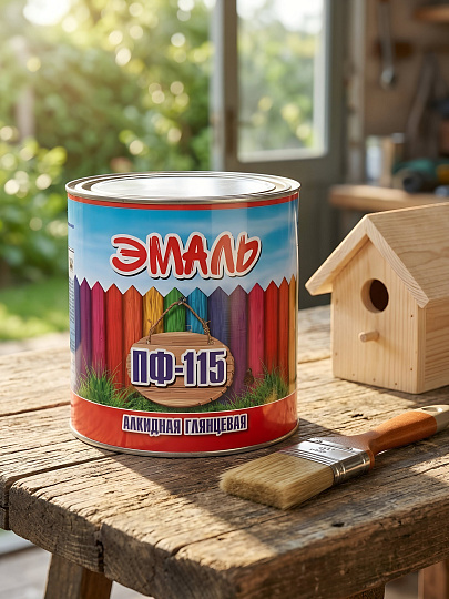Эмаль Zabor, ПФ-115, алкидная, глянцевая, красная, 2.6 кг