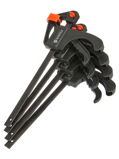 Струбцина F-образная, быстрозажимная, 200 мм, 4 шт, Bartex